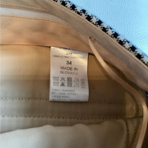 Chloe Silk Blend Houndstooth Ankle Trouser - Picture 8 of 14